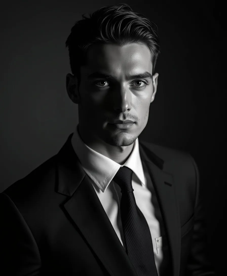 black-and-white headshot 10