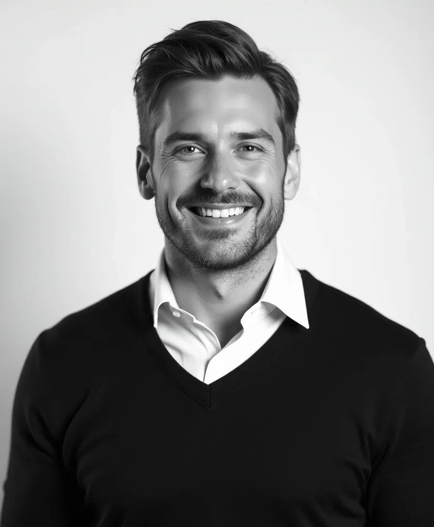 black-and-white headshot 14