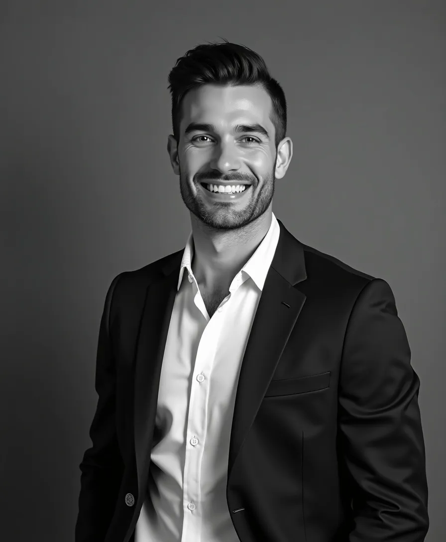 black-and-white headshot 16