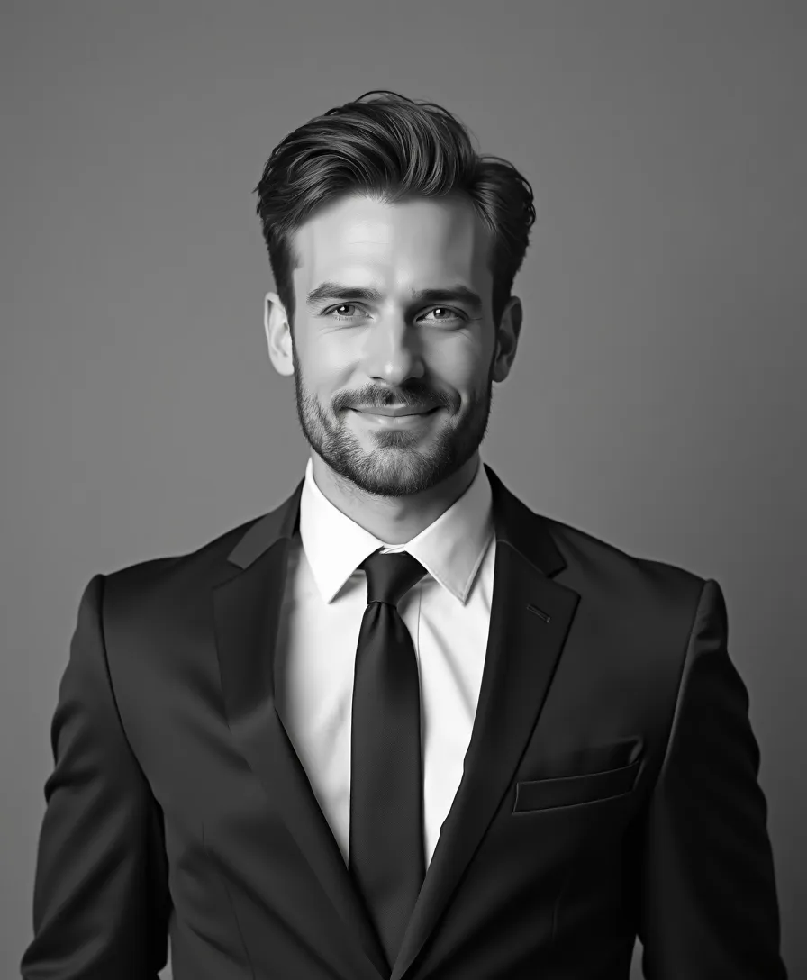 black-and-white headshot 24