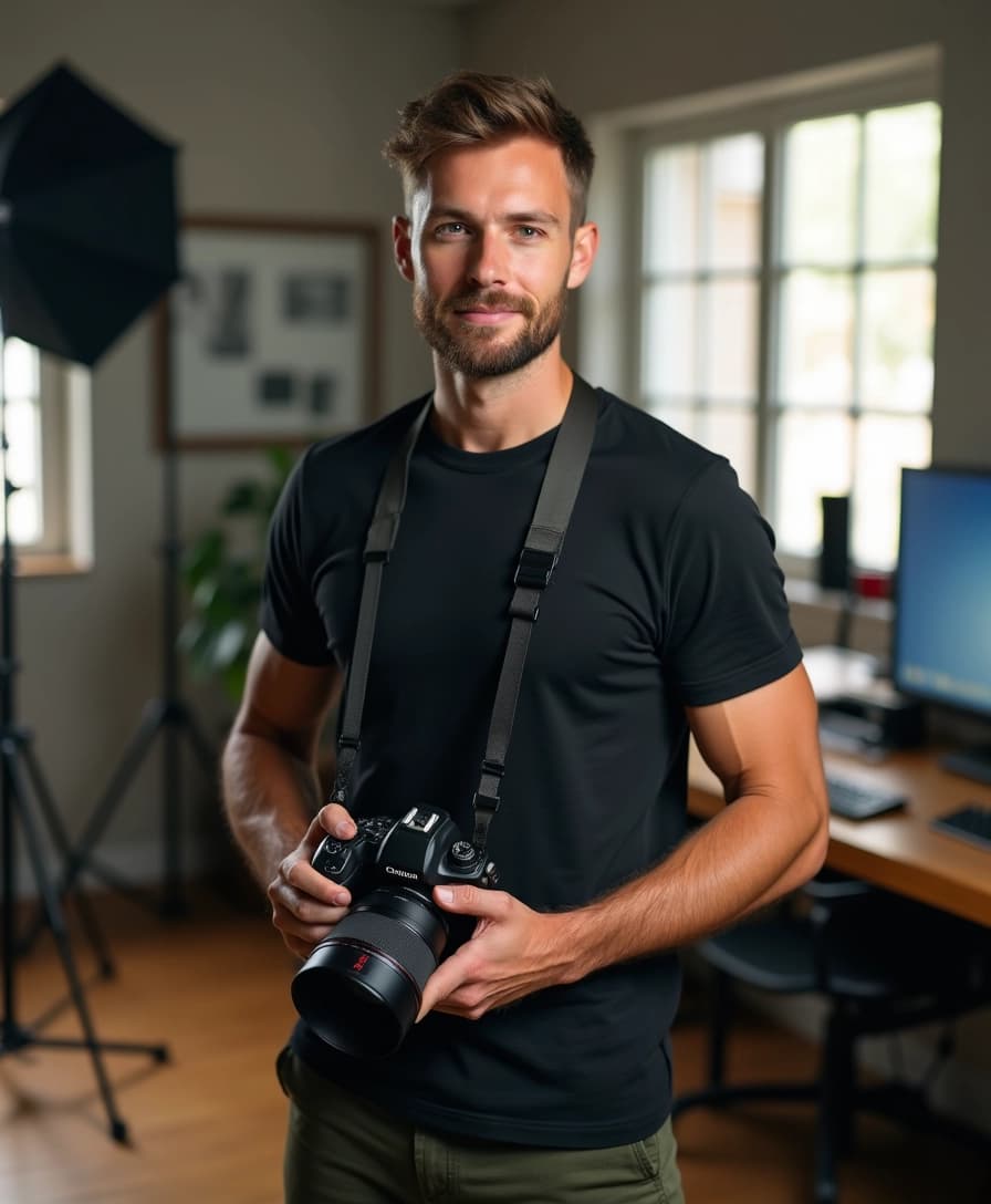 Photographers headshot example